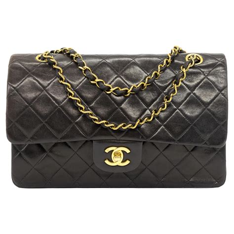 chanel reissue black gold 227|Chanel quilted reissue shoulder bag.